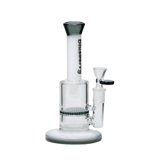 [S386] 8" Nice Glass Solid Neck Honeycomb Bubbler