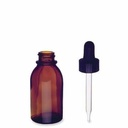 15ml Amber Plastic Tube Dropper Bottle - 144ct