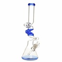 17" Squiggly Wiggly Glass Bong