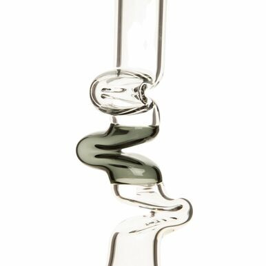 17" Squiggly Wiggly Glass Bong