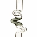 17" Squiggly Wiggly Glass Bong