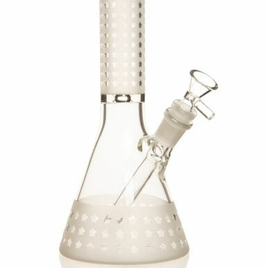 10" Insane Frosted Star Glass Bong