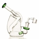 6" Dual Glass Rig w/ Banger