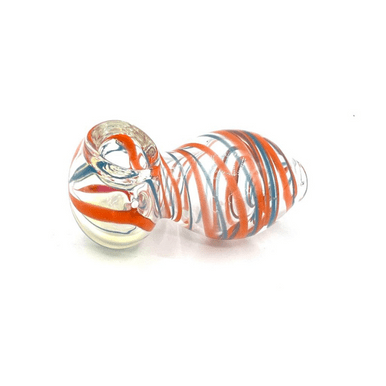 2" Clear Spiral Glass Hand Pipe - 2ct