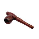 2" Dome Stem Wooden Hand Pipe - 10ct
