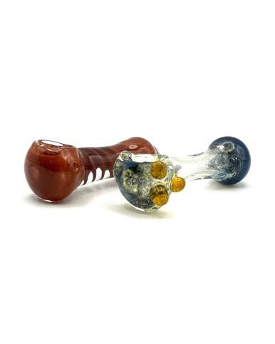 3" Cartel Crimson Flush Spoon Pipe - 20ct