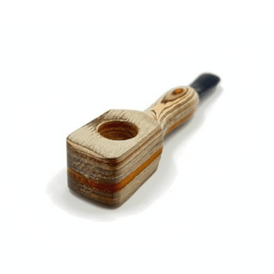 3" Sunmica Wooden Hand Pipe - 10ct