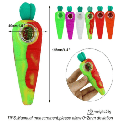 4" Carrot Silicone Hand Pipe