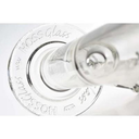 Hoss Glass 18" Straight Flame Polished Embossed Logo Waterpipe