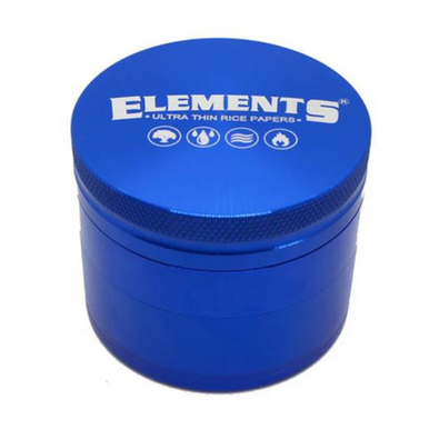 Elements 63mm 4pc Blue Aluminium Grinder - Medium
