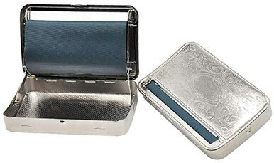 110mm Metal Automatic Cigarette Roller Box - 6ct