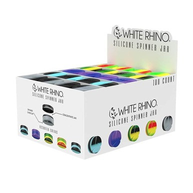 White Rhino Silicone Spinner Jar - 100ct