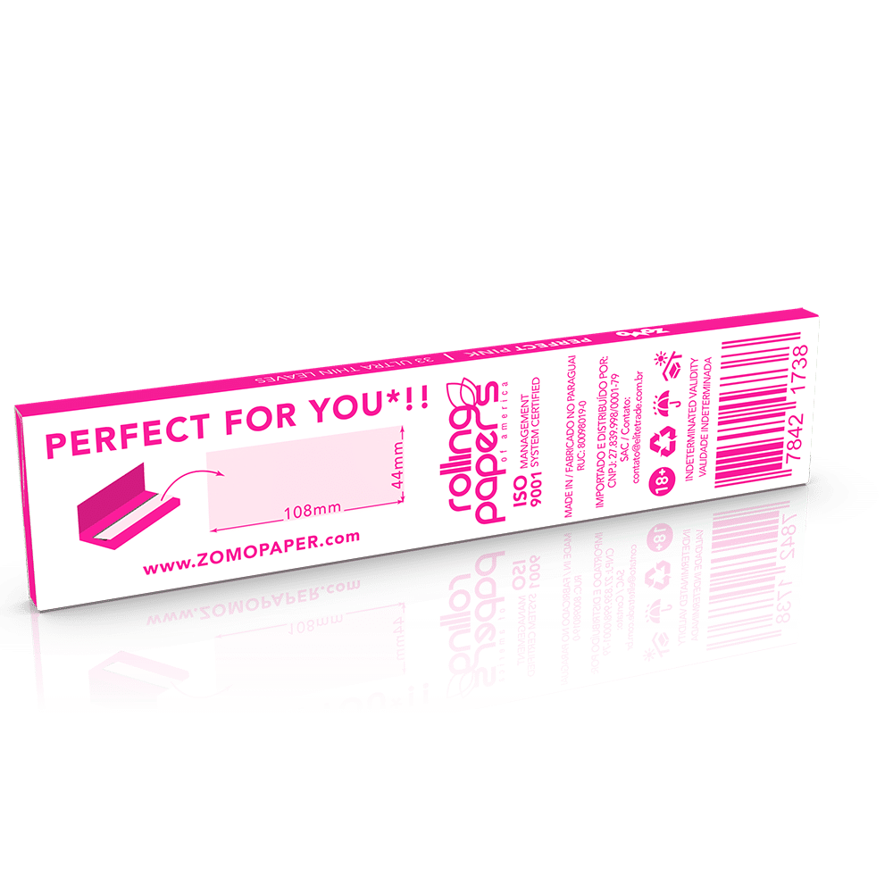 Zomo Perfect Pink Rolling Paper - 25ct