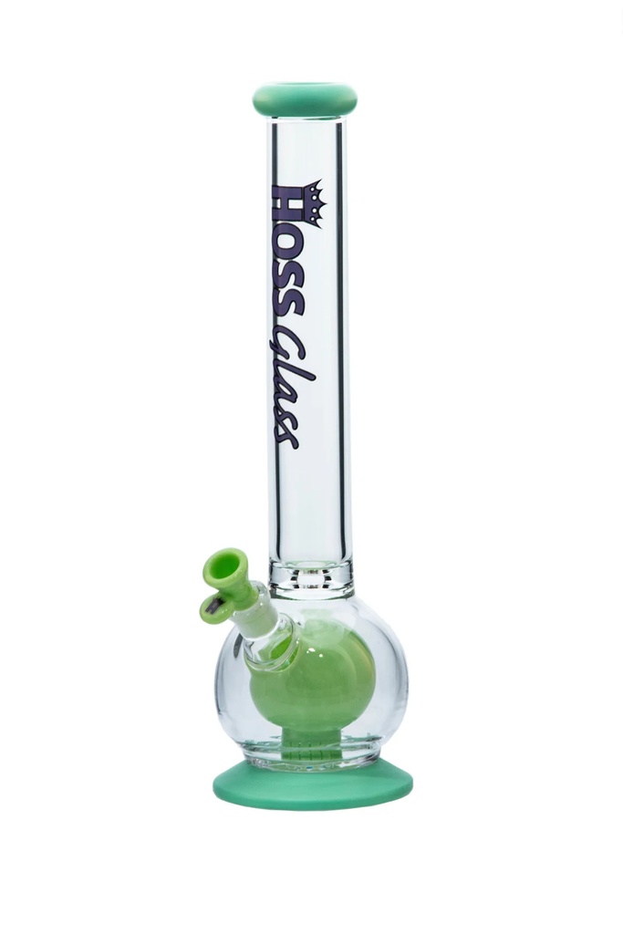 Hoss Glass 18" Double Ball Beaker With Removable Parts