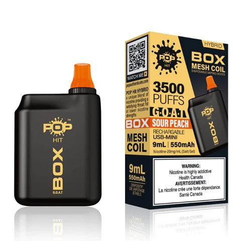 Pop Hybrid Box G.O.A.T 3500 Puff Rechargeable Vape Device - 5ct