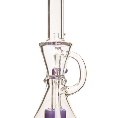 8" 5mm Hour Glass w/ Disc Percolator Rig