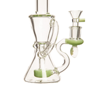 8" 5mm Hour Glass w/ Disc Percolator Rig