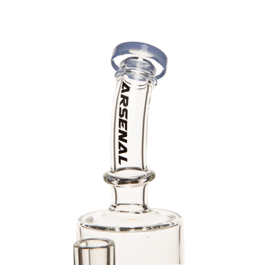 10" Arsenal Granule Cylindrical Clear Glass Rig
