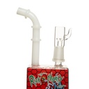 8" Square Cartoon Glow in the Dark Glass Rig
