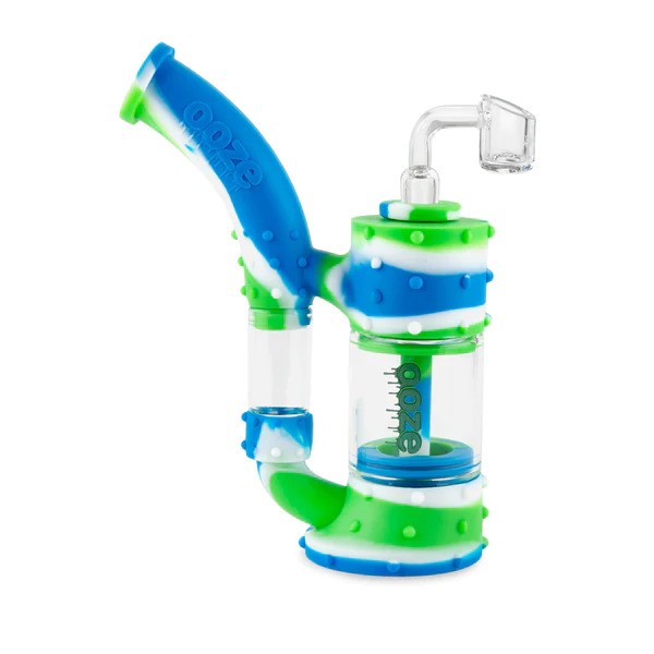 Ooze Stack Silicone Glass Water Bubbler and Dab Rig