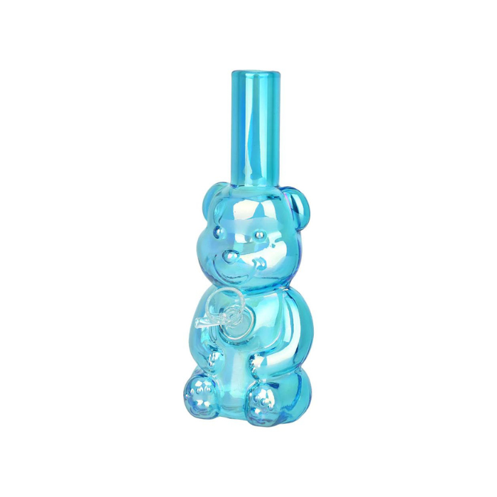 Bear Buddy 6" Electroplated Water Pipe