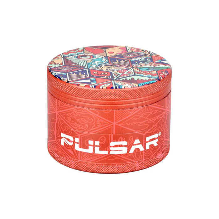 Pulsar 2.5" Symbolic Tiles Artist Series 4pc Metal Grinder