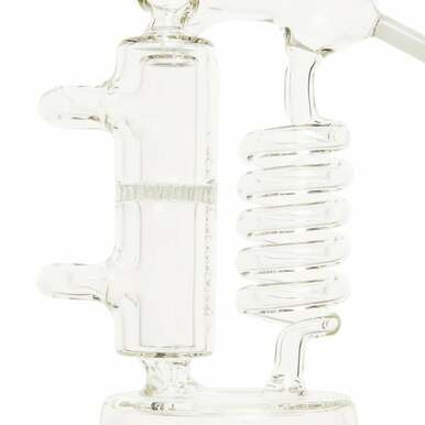 12" Crazy Scientist Spiral Glass Percolator Bong