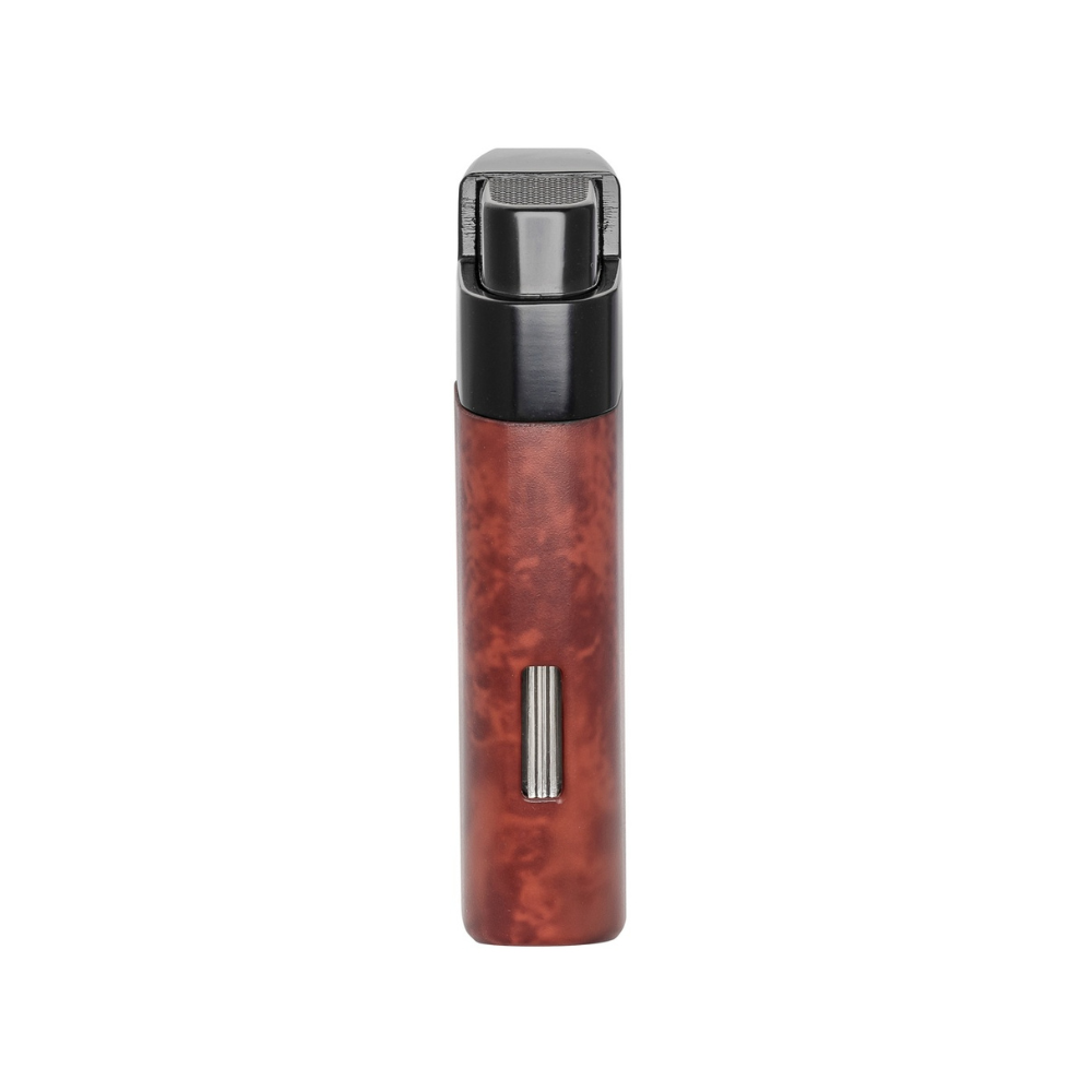 Xikar Resource Pipe Lighter - Amboina Burl w/ Black Trim