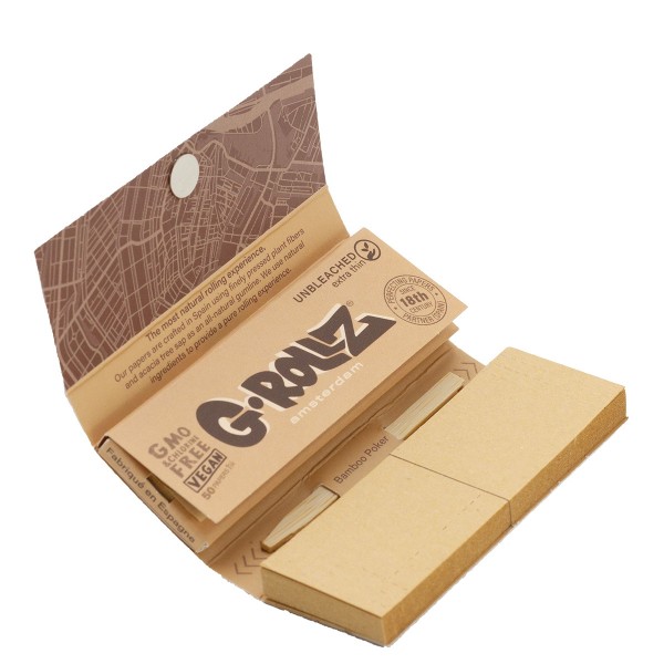 G-Rollz 'Colossal Dream' Unbleached Extra Thin 11/4 Papers + Tips- 24ct