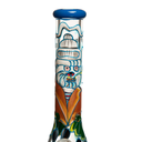 14" 7mm Etched Creatures Glass Bong