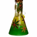 14" 7mm Etched Rastafarian Glass Bong