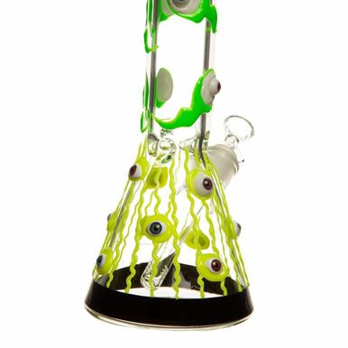 14" 7mm Etched Septic Eye Glass Bong