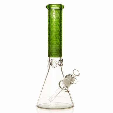 14" 7mm Hedged Lotus Glass Bong