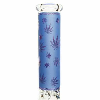 14" 7mm Leaf Glass Bong