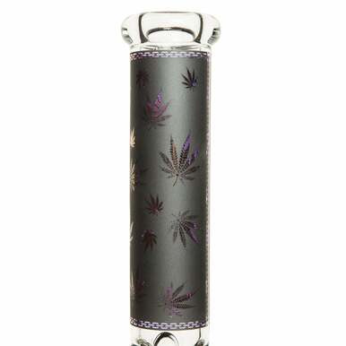 14" 7mm Leaf Glass Bong