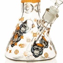 14" 7mm Monkey Glow in the Dark Beaker Bong