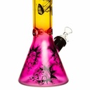 14" 7mm Nerd I Neon Chrome Glass Bong