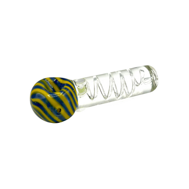 4" Stripes Freezable Glycerin Hand Pipe
