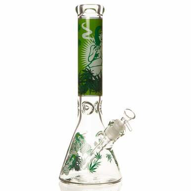 14" 7mm Weed Lady Beaker Bong