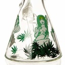 14" 7mm Weed Lady Beaker Bong