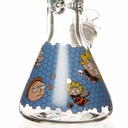 14" 9mm Honey Dazed Glass Bong