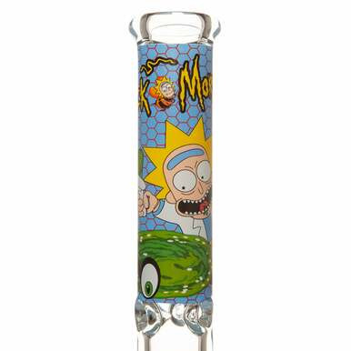 14" 9mm Honey Dazed Glass Bong