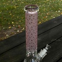 14" Insane Glass Pot Leaf Design Bong