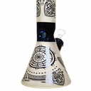 14" Mandala Electric Blue Glass Bong