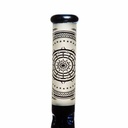 14" Mandala Electric Blue Glass Bong