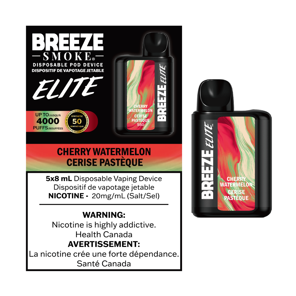 Breeze Elite S50 4000 Puffs Disposable Vape - 5ct