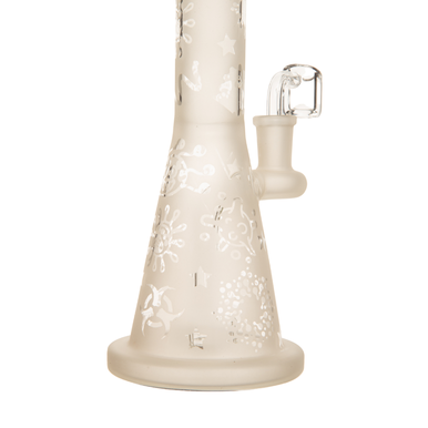 10" Frost Virus Glass Dab Rig w/ Banger