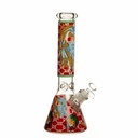 *BFS* 14" 7mm Rasta Leo Glass Bong