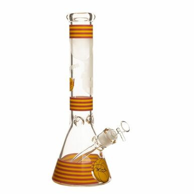 *BFS* 14" 7mm Shadow Hoops Glass Bong
