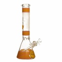 *BFS* 14" 7mm Shadow Hoops Glass Bong